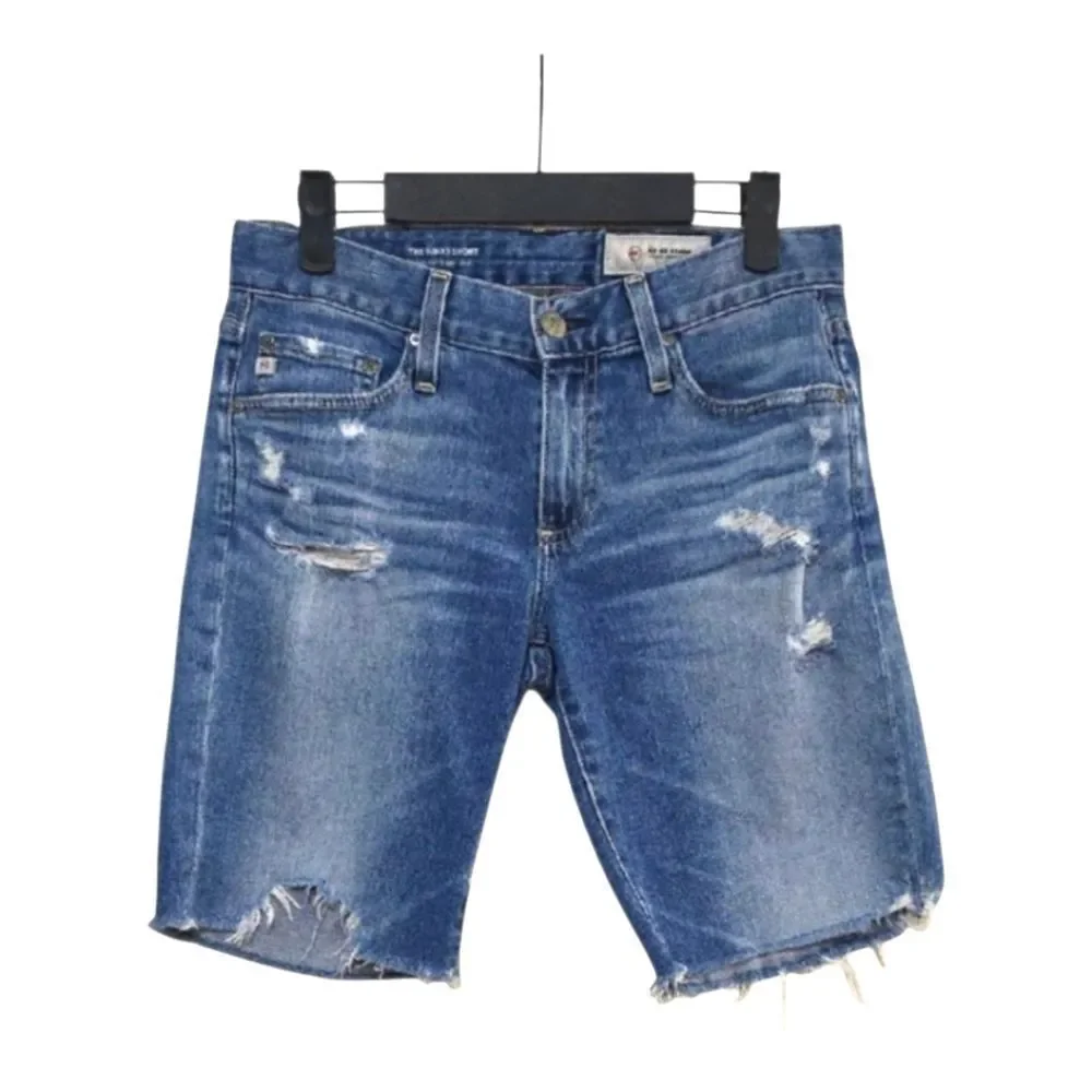 AG Adriano Goldschmied Women's Blue Denim Shorts Size 25R